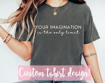 Maglietta Comfort Colors personalizzata: foto o testo personalizzati, taglie forti