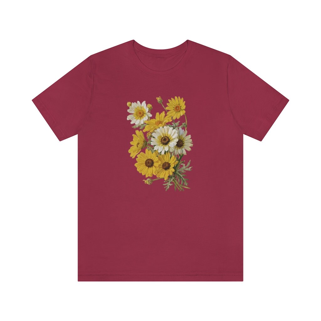 Vintage Corn Marigolds T-shirt Vintage Botanical Illustration - Etsy