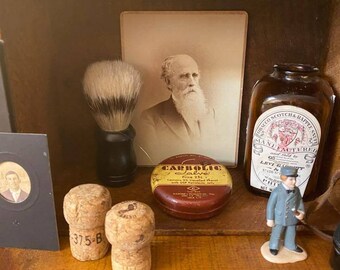 Assemblage Art, Found Object Art, Two Vintage Wooden Boxes, Title, "Father and Son’s”, Father’s Day Gift