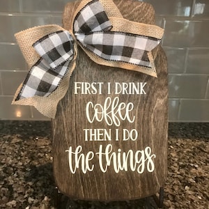 Farmhouse Kitchen Decor, Farmhouse Kitchen Countertop, Farmhouse Kitchen Mason Jar, Housewarming Gift, Rustic Kitchen Decor, Kitchen Sign