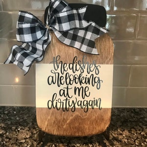 Farmhouse Kitchen Decor, Farmhouse Kitchen Countertop, Farmhouse Kitchen Mason Jar, Housewarming Gift, Rustic Kitchen Decor, Kitchen Sign