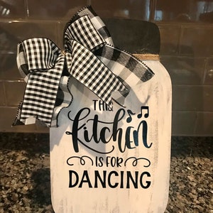 Farmhouse Kitchen Decor, Farmhouse Kitchen Countertop, Farmhouse Kitchen Mason Jar, Housewarming Gift, Rustic Kitchen Decor, Kitchen Sign