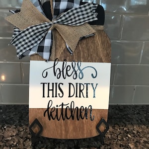 Farmhouse Kitchen Decor, Farmhouse Kitchen Countertop, Farmhouse Kitchen Mason Jar, Housewarming Gift, Rustic Kitchen Decor, Kitchen Sign