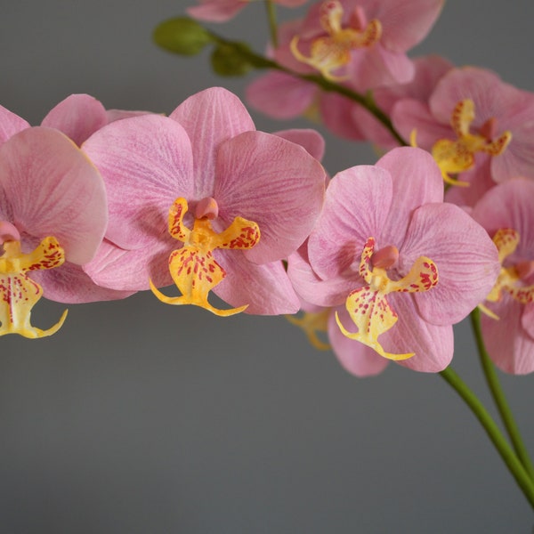Orchidea, fiore di orchidea, orchidea bouquet, fiore artificiale, fatto a mano, arredamento per la casa, decorazione per la casa, arredamento del soggiorno, fiore di schiuma eva,