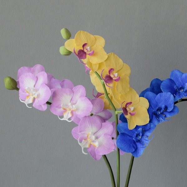 Orchidee, orchideebloem, Boeketorchidee, Kunstbloem, Handgemaakt, Huisdecor, Huisdecoratie, Woonkamerdecor, schuimevabloem,