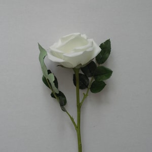 Polymer clay and foam eva realistic roses, Real touch porcelain flowers,Artificial rose branch,English garden rose