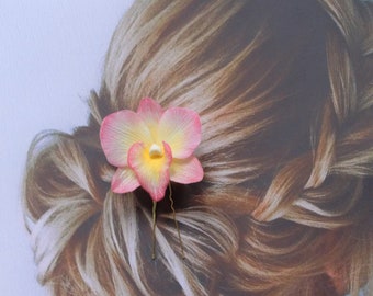 Orquídea Dendrobium para el cabello de novia