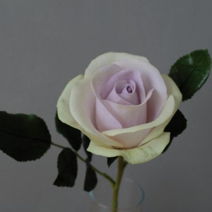 Polymer clay and foam eva realistic roses, Real touch porcelain flowers,Artificial rose branch,English garden rose