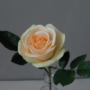 Polymer clay and foam eva realistic roses, Real touch porcelain flowers,Artificial rose branch,English garden rose