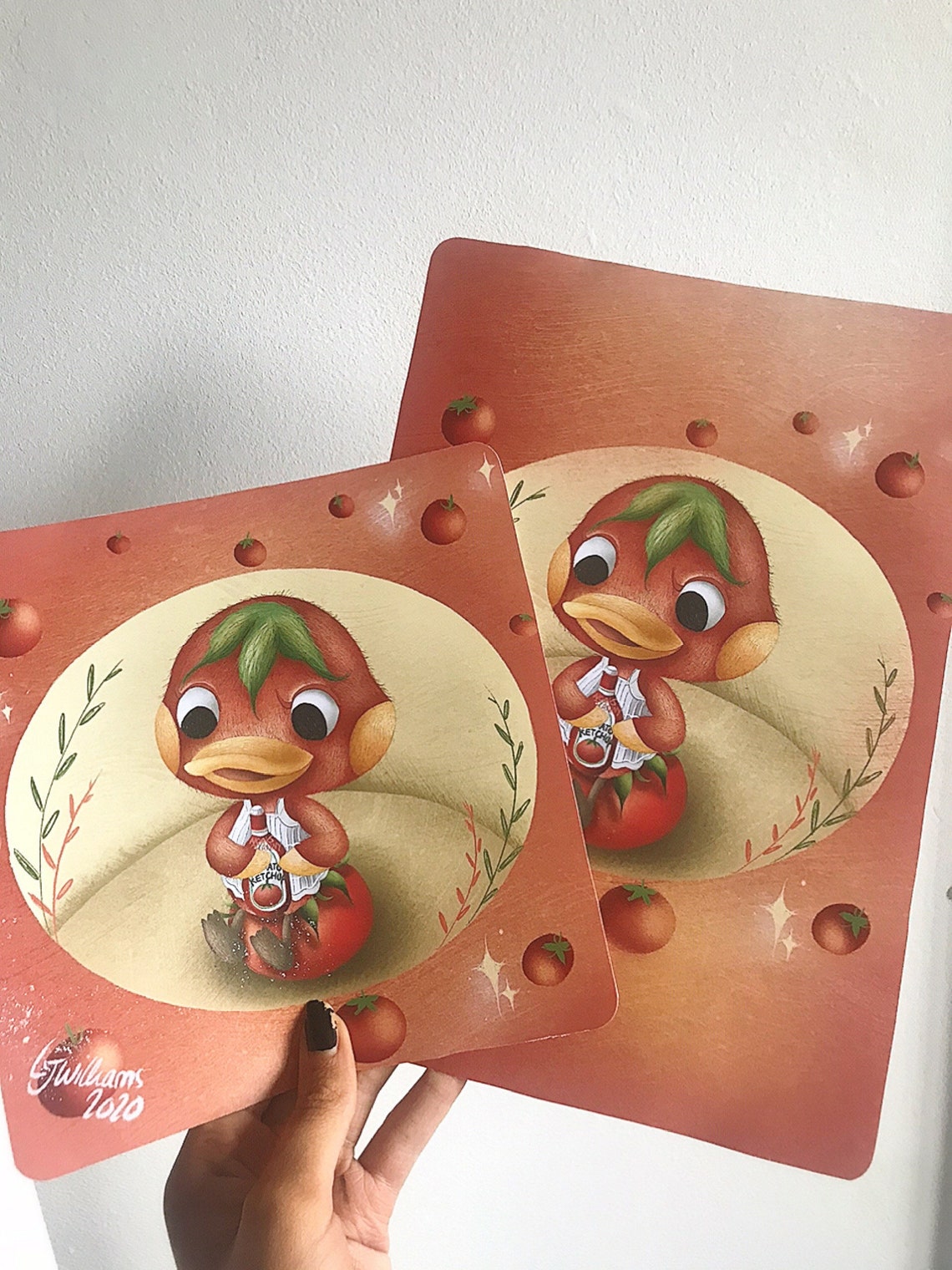 Animal Crossing Ketchup Illustration Print Etsy