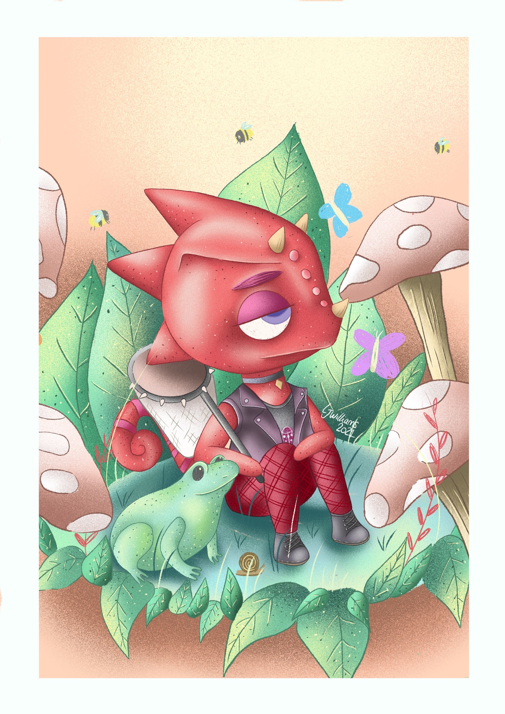 Animal Crossing Flick Art Print | Etsy