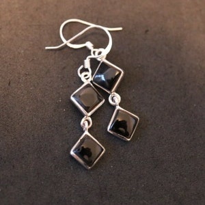 Black Onyx Earrings | 925 Sterling Silver