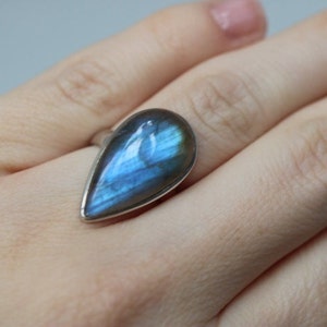 Labradorite Ring 925 |  Sterling Silver