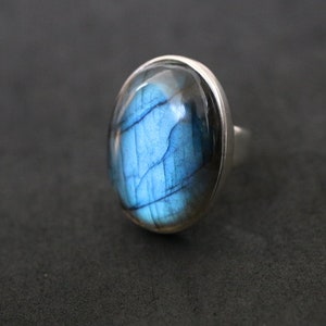 Labradorite Ring 925 |  Sterling Silver