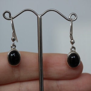 Black Onyx 925 Sterling Silver Earrings