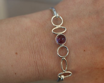 Amethyst Armband 925 Sterling Silber