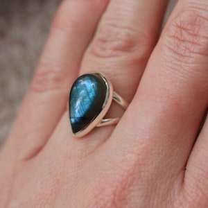 Labradorite Ring 925 |  Sterling Silver