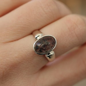 Rutilated Quartz Ring 925 Sterling Silver
