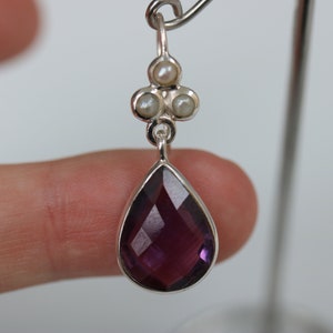 Amethyst Earrings 925 Sterling Silver