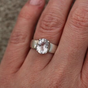 Morganite Ring | 925 Sterling Silver