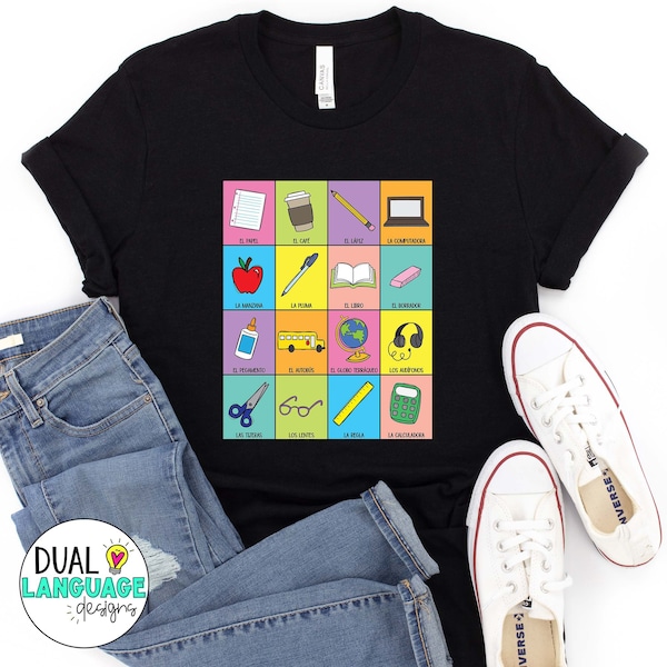 Chemise loteria pour professeur | T-shirt espagnol | professeur bilingue | t-shirt en coton unisexe | cadeau de Noël maestra | -shirt professeur | Professeur de mexicain