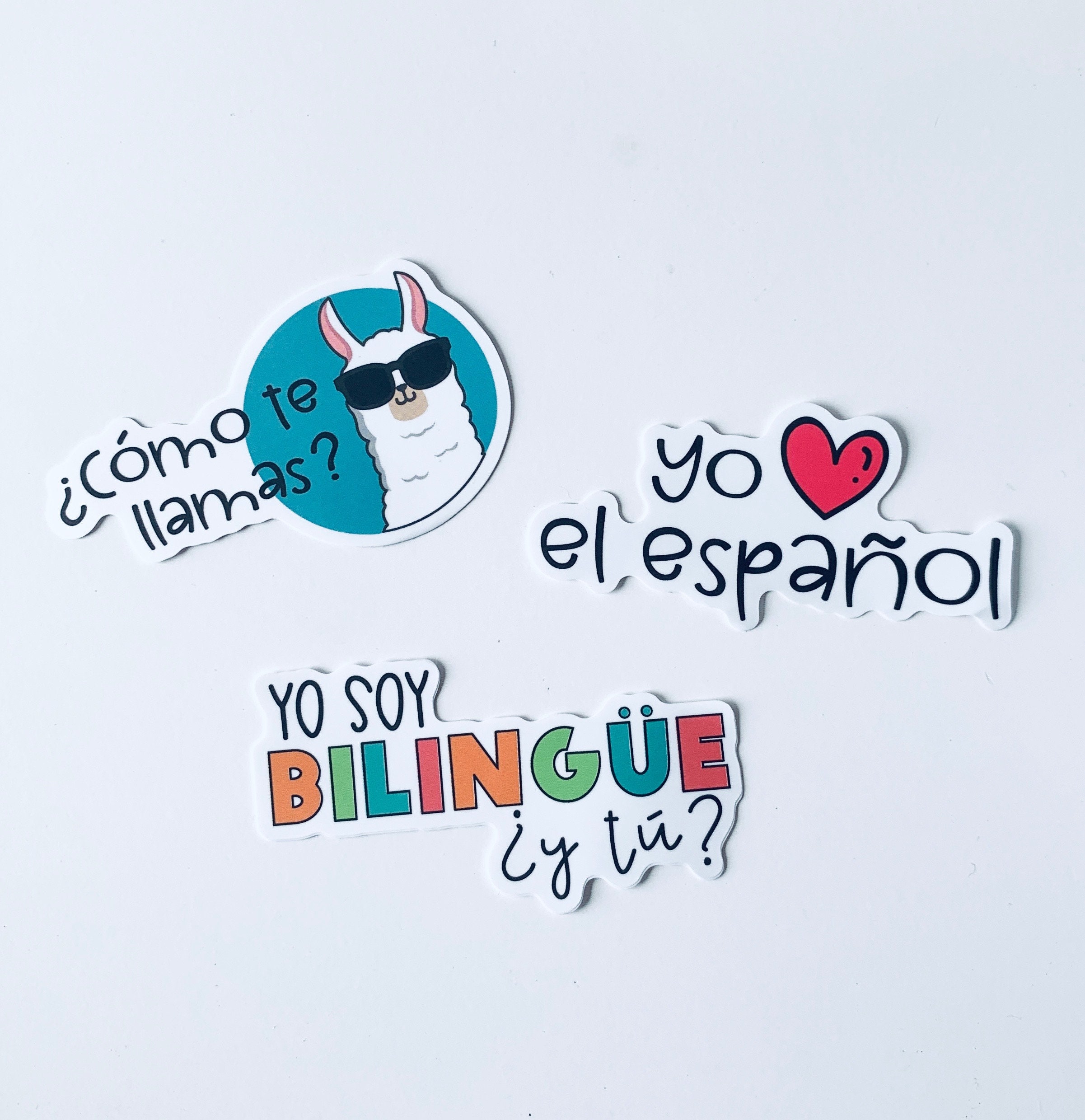 Spanish Vinyl Sticker Pack Spanish Stickers Spanish Etsy