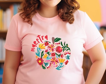 Bilingual teacher shirt | Spanish tshirt | dual language educator | maestra holiday gift | appreciation | back to school | Bella Canvas 3001