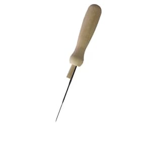 Wooden Handle Felting Tool, Single Needle Felting