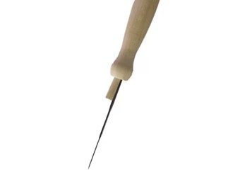 Wooden Handle Felting Tool, Single Needle Felting