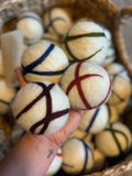 Wool Dryer Balls (3 Pack) |Handmade| Eco-friendly|Homegrown| Premium Sheep Wool Dryer Balls| Reusable, Natural, Handmade in USA