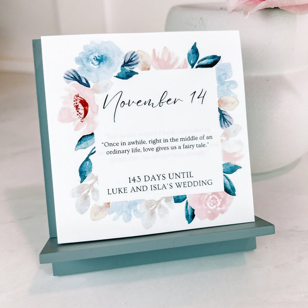 Personalized Name Desk Calendar Etsy