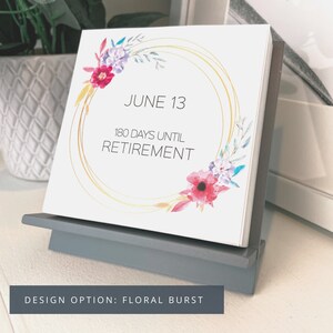 Retirement Countdown Calendar Custom Retiring Gift for | Etsy
