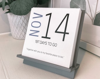 Wedding Countdown | Customized Calendar | Engagement Gifts | Unique Personalized Engagement Present