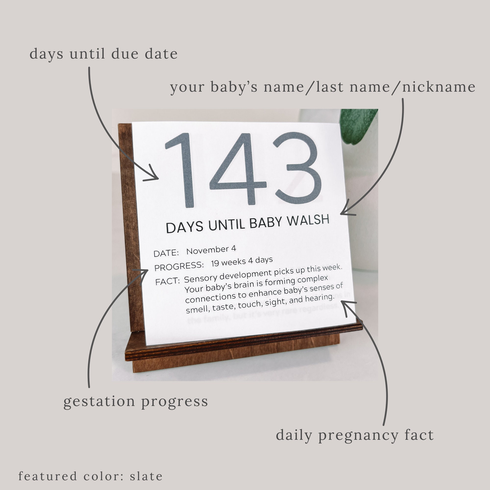 Countdown Baby Date Blocks Countdown To Due Date Pregnancy