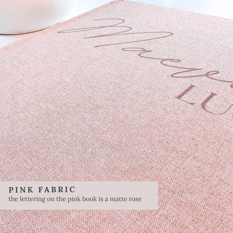May include: A pink fabric with matte rose lettering. The fabric has a textured appearance. The text on the fabric reads "Macee Lu". The image is a close-up shot of the fabric.