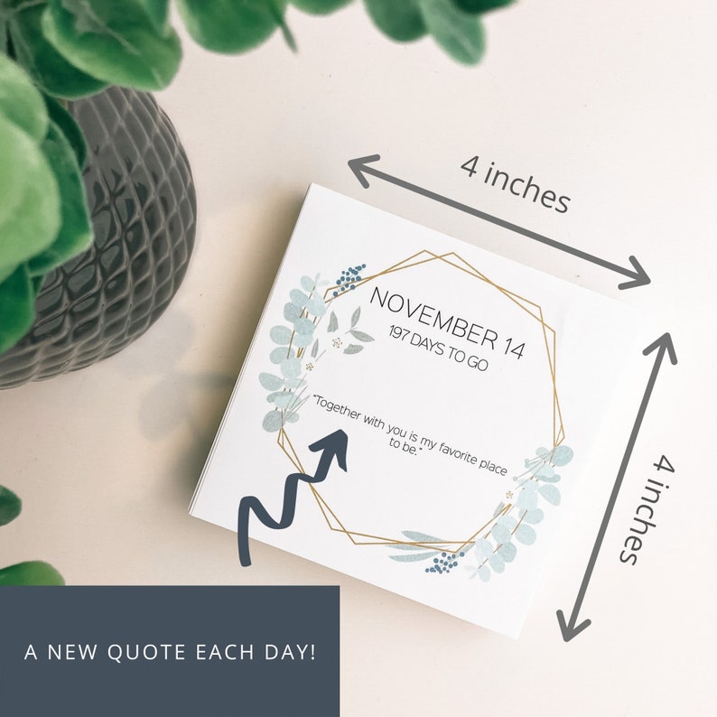 Personalized Wedding Countdown Calendar