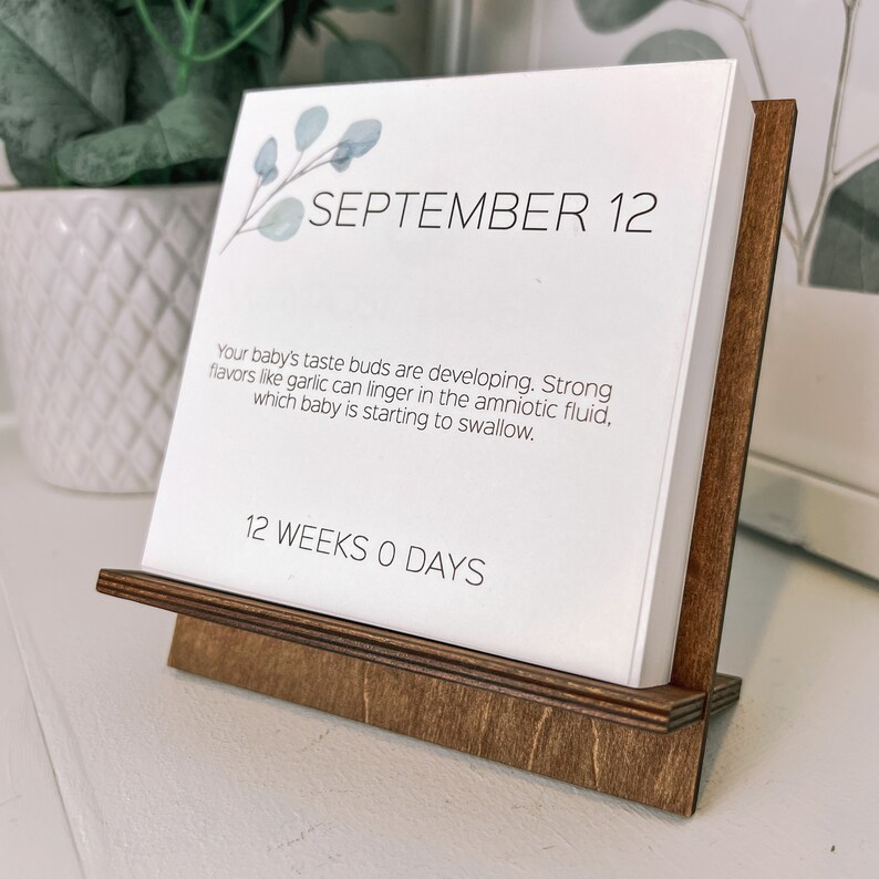 Custom Due Date Baby Countdown Calendar Pregnancy Gift for Etsy