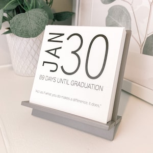 Custom Graduation Countdown Calendar - Back to School Senior Year Class of 2025- Classroom Gift for High School Teacher