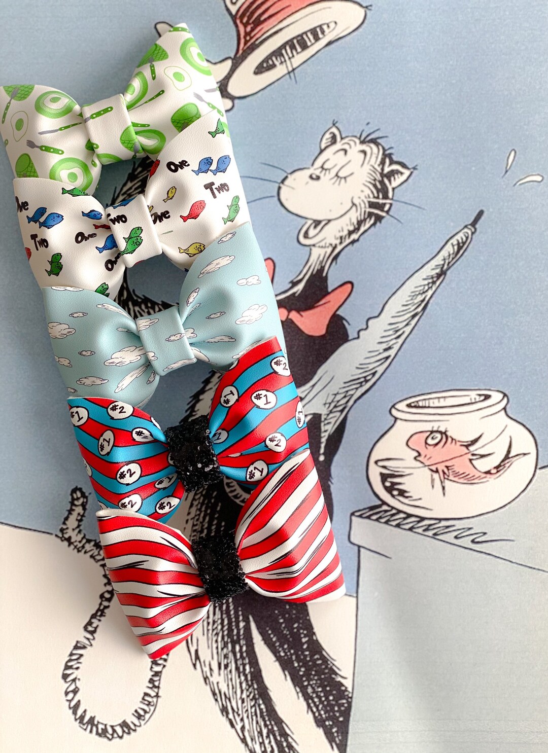 SEUSS INSPIRED BOWTIE Read Across America Themed Bow Tie - Etsy