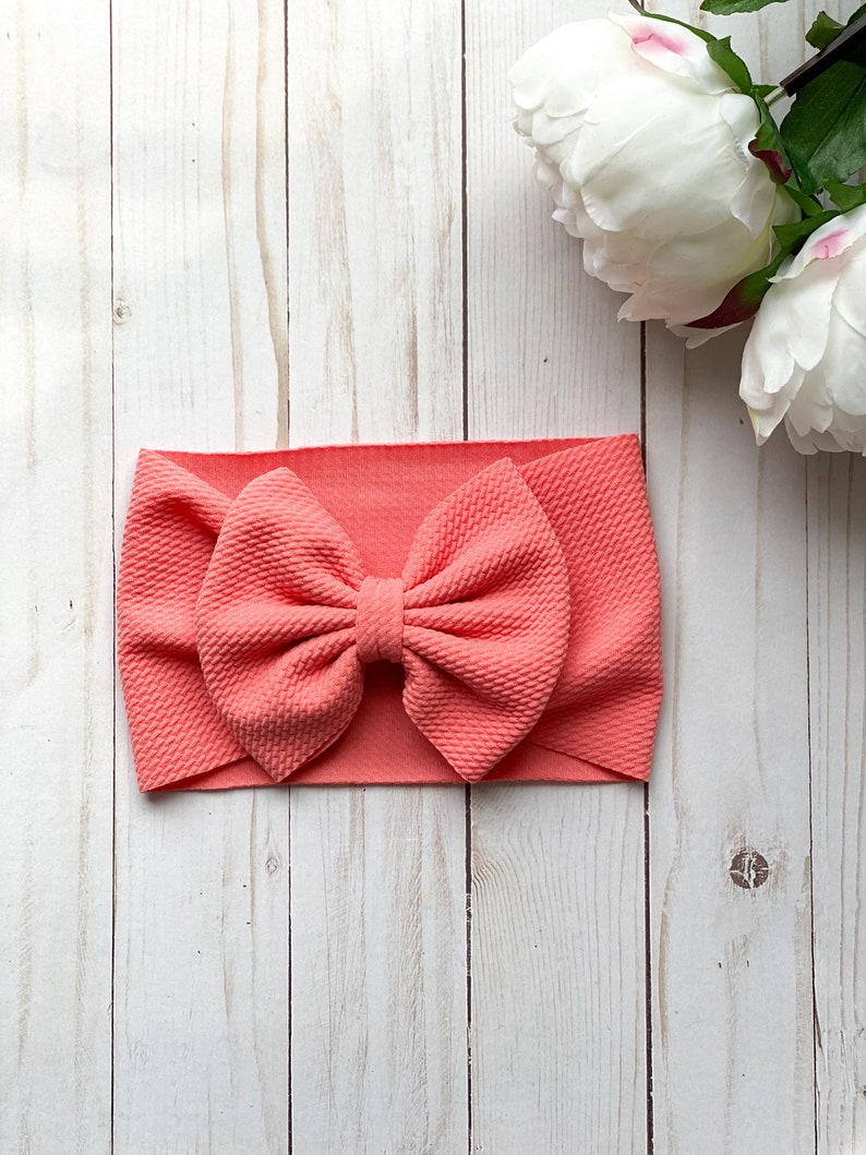 BULLET FABRIC HEADWRAP Liverpool/bullet Fabric Bow Soft Baby Bow