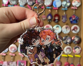 Bungou Stray Dogs Dazai Chuuya / Soukoku  / Duo Acrylic Keyring Charm
