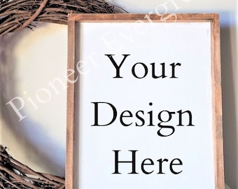 Vertical Wood Frame Mockup,Modern Poster Mock Up,Minimalist Digital Frame Mockup,Boho Wooden Frame Mockup,Scandinavian Wood Mockup,Simple