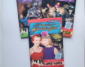 The Adventures Of Mary-Kate And Ashley,Vintage Softcover Books,Pre-Owned Books,90s Childrens Book,Olsen Twins Adventure Books,Collectable