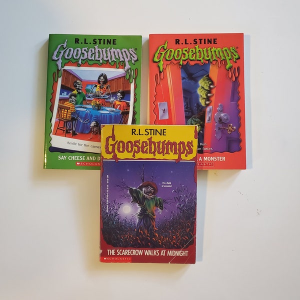 Goosebumps R.L Stine Original Collectable Series,90s Vintage Softcover,Pre-Owned Books,Scary Mystery Adventure,Kids Pre Teen Collection
