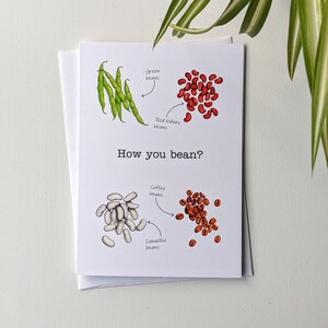 Comment vous bean? | Carte de vœux faite à la main
