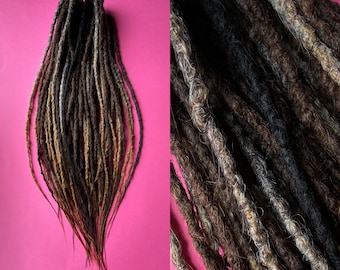 Crochet dreadlocks lumpy hair extensions full set synthetic dreads soft and thin natural look