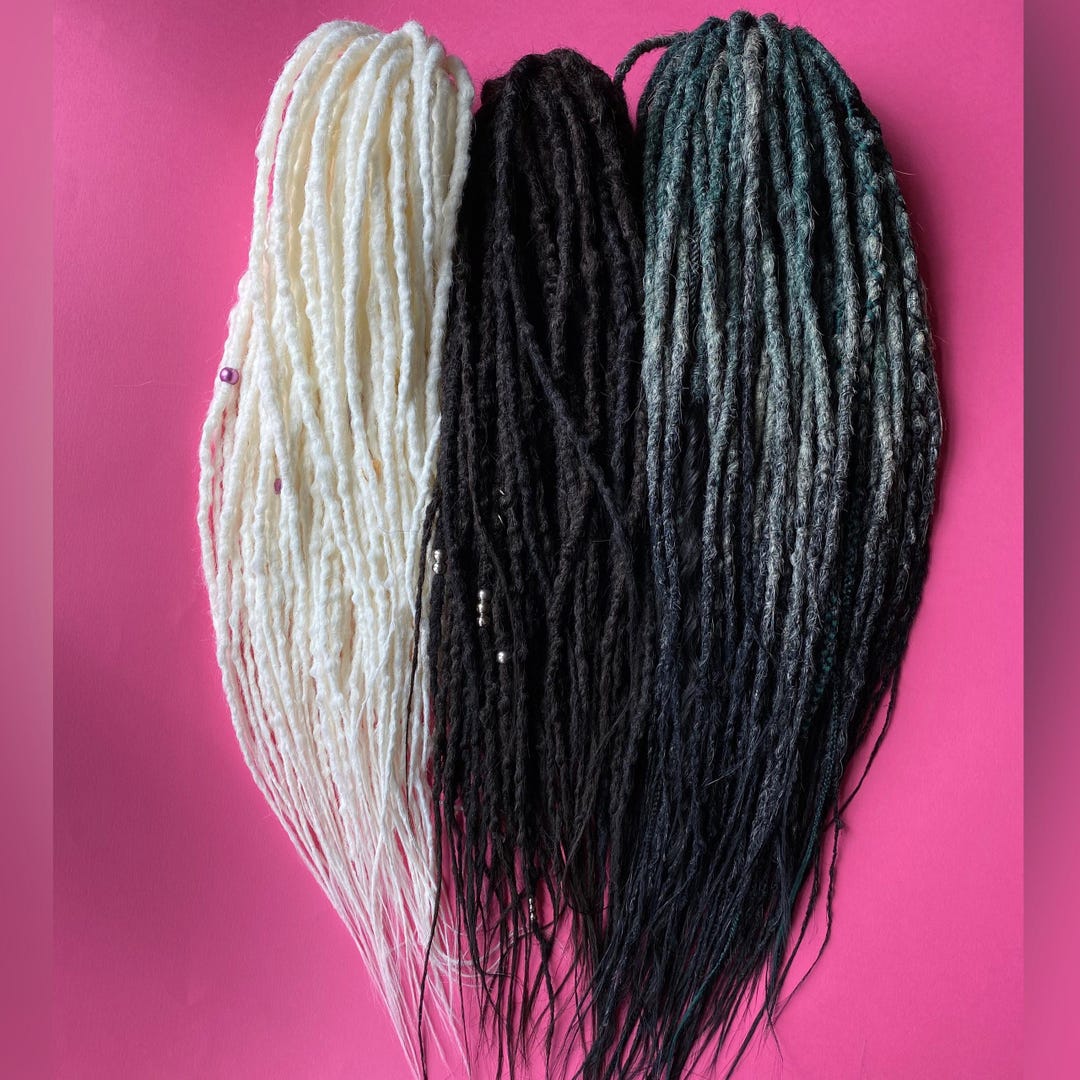 Designer Crochet Synthetic Dreadlocks Hair Extensions Lumpy Style ...
