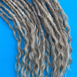 Curly loose ends boho ombre synthetic DE or SE dreads hair extensions full set long, natural look, soft and thin