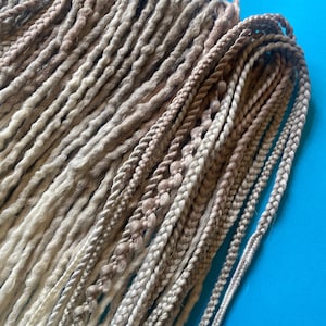 Boho synthetic dread ombre full set - Synthetic dreadlocks mix set hair extensions long, natural look, soft and thin