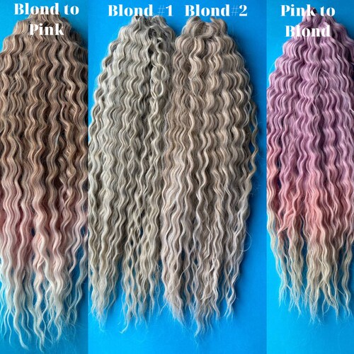 Synthetic Curly Dreads Extensions Open Curl Dreadlocks Crochet Etsy